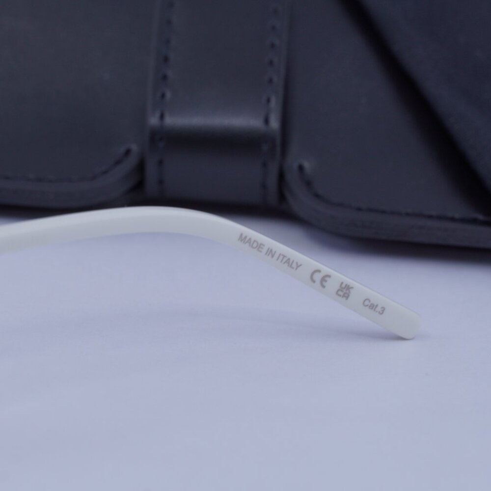 Saint Laurent SL703 003 Cat Eye Sunglasses - Ivory/Grey - Picture 8 of 9
